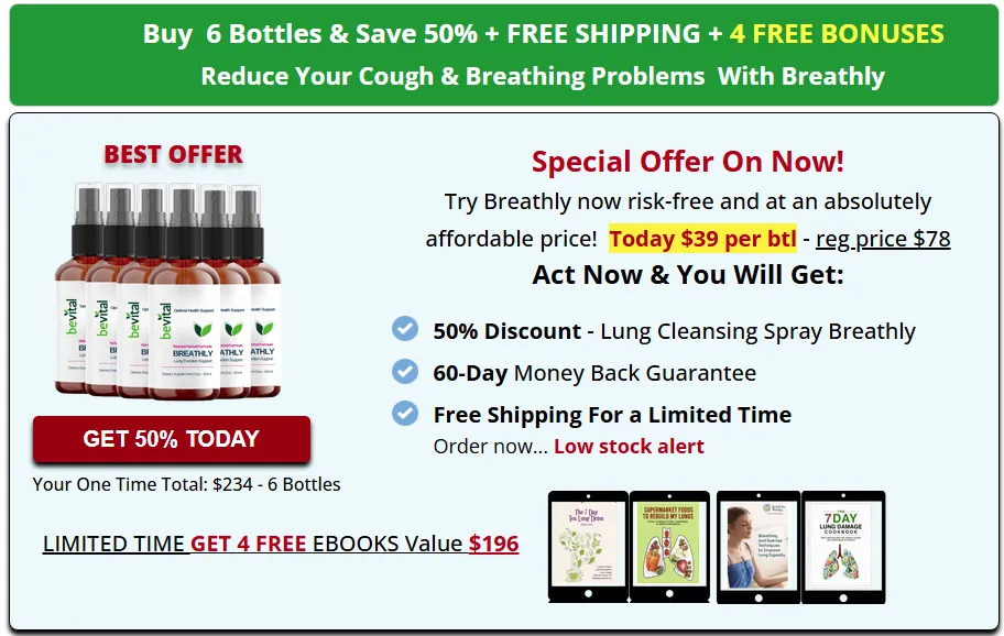 Breathly buy 6 Bottles